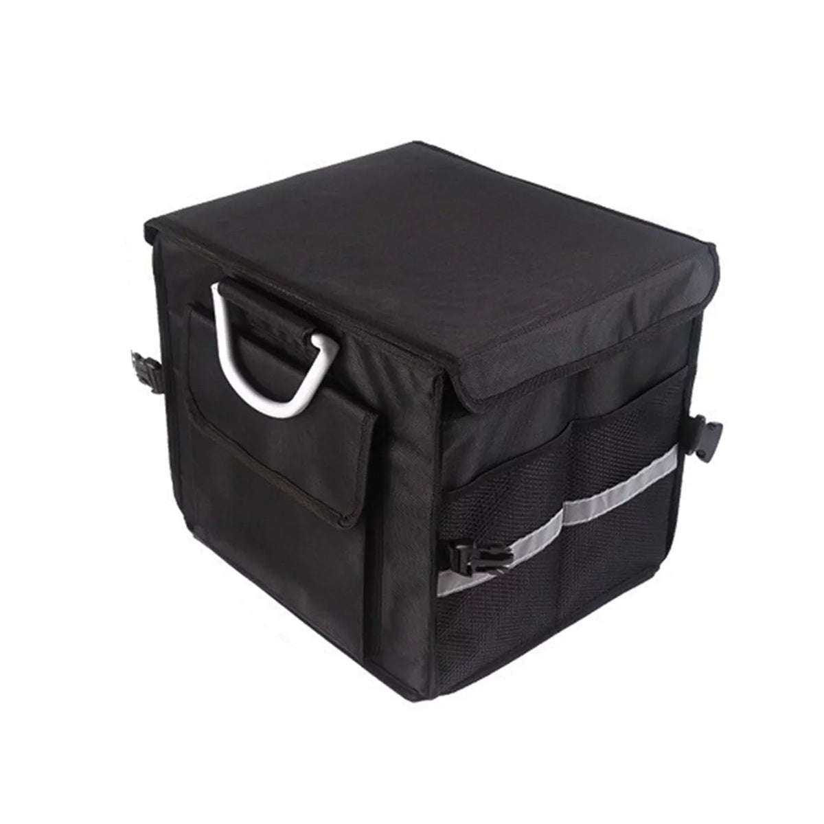 28L Automotive Cargo Storage Box, Car Strip, Trunk Oxford Reflective Cloth Organizer,