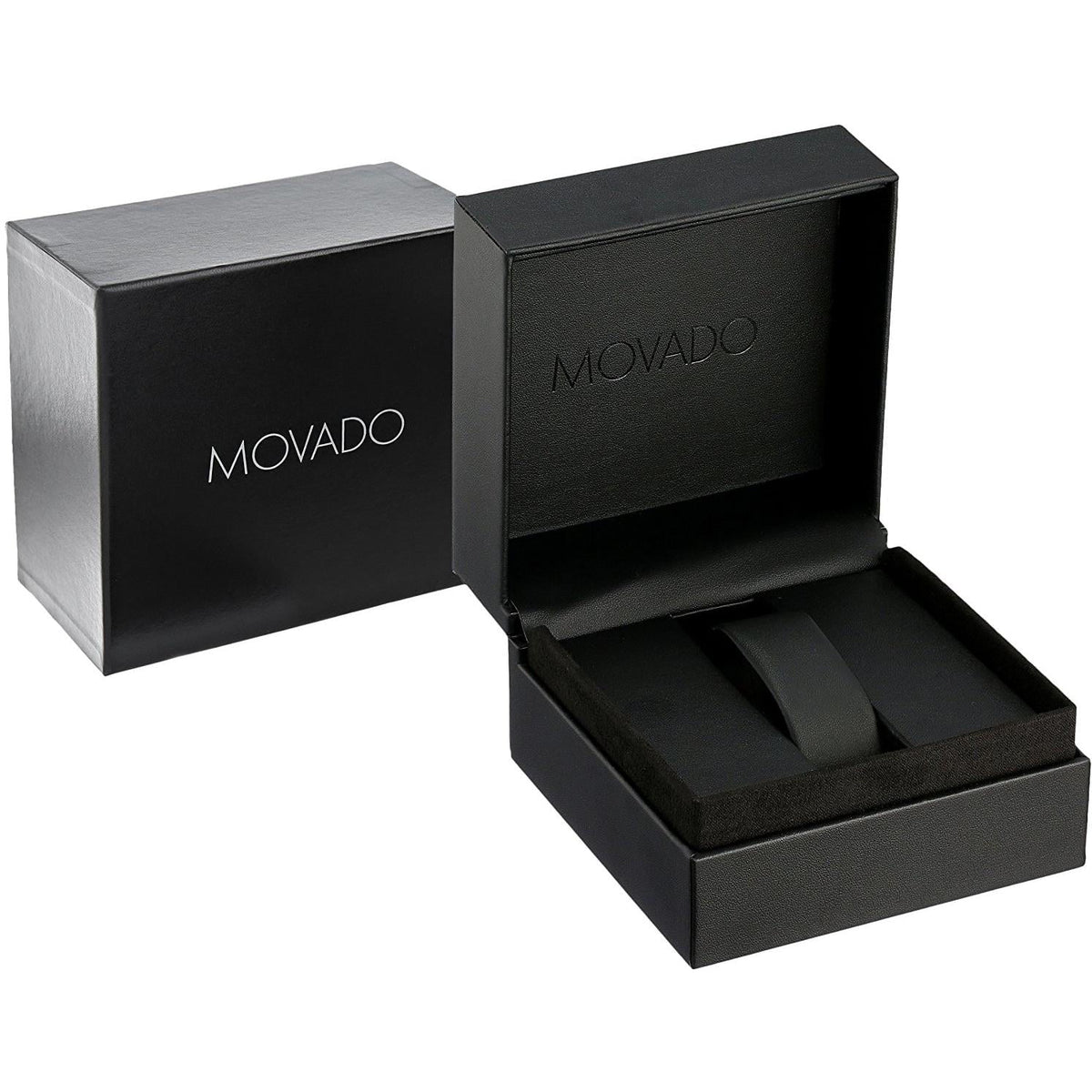 Crystal Men's Case 43mm Dial Black Bracelet Movado Watch 3650014 Swiss & Quartz Heritage Steel Sapphire