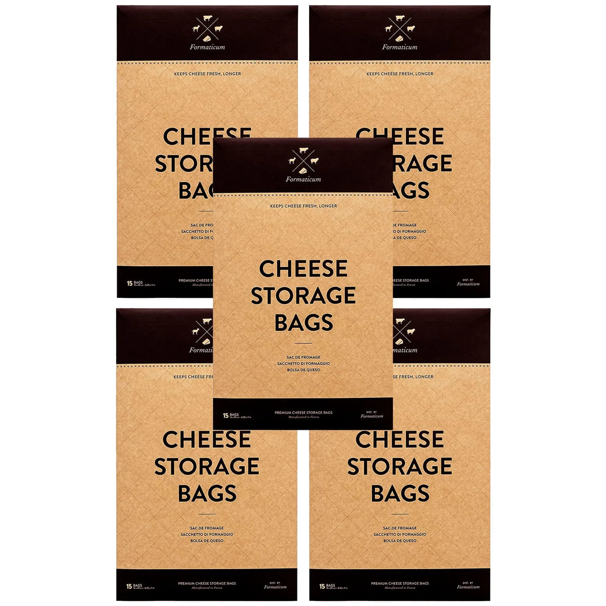 75 Wax Storage Formaticum Charcuterie Cheese Paper Bags, Fresh, Count Keep Bags,