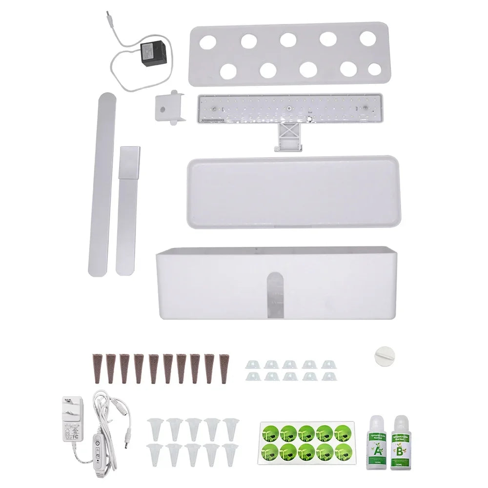 Kit Smart Tank Office Timing Height 15W Indoor Smart Hydroponics Automatic for System Pump Kitchen Grow Growing Pods Adjustable 2L Garden with Home 9