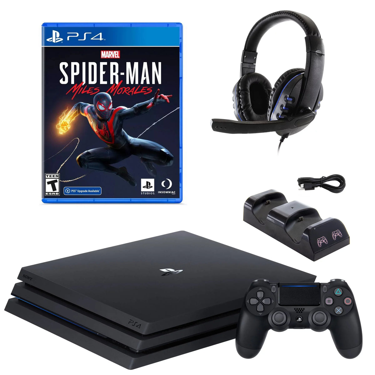 Morales and 4 Accessories Miles PlayStation Spider-Man: with Pro